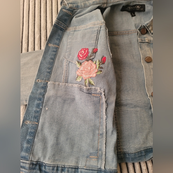 Jou Jou Premium Denim Collection Stretch Jean Jacket,Girl Size Large NWOT - Picture 4 of 4